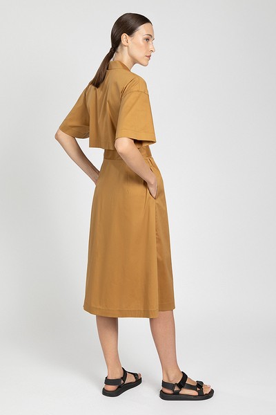 Платье VASSA&Co, пол женский, цвет коричневый, фото №5