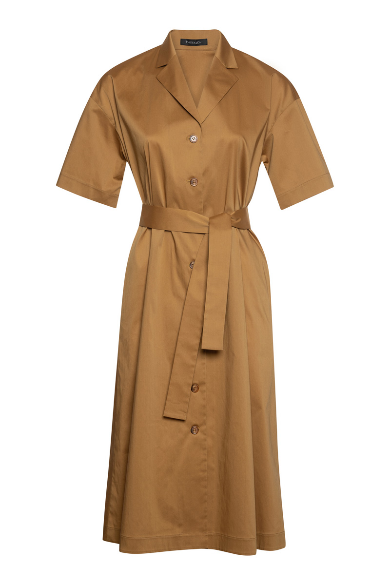 Dress VASSA&Co, пол female, цвет brown