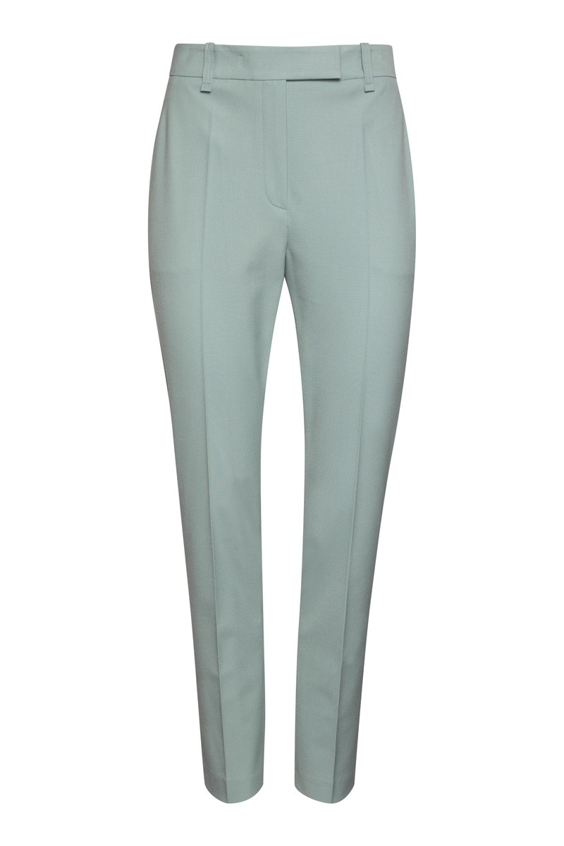 Зауженные базовые брюки VASSA&Co, пол женский, цвет хаки, фото №6