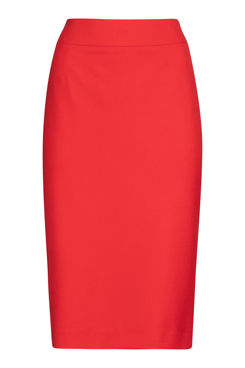 Классическая юбка зауженного силуэта VASSA&Co, пол женский, цвет красный