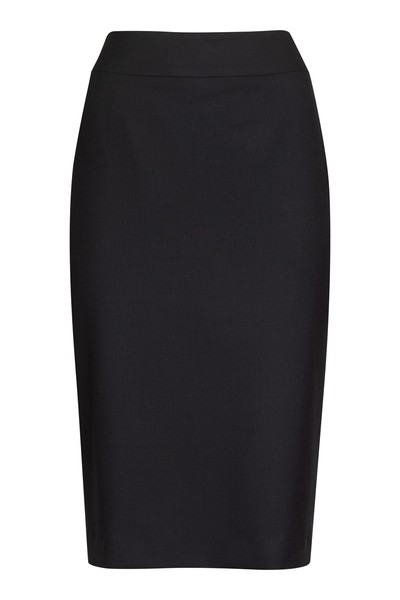 Классическая юбка зауженного силуэта VASSA&Co, пол женский, цвет черный, фото №4