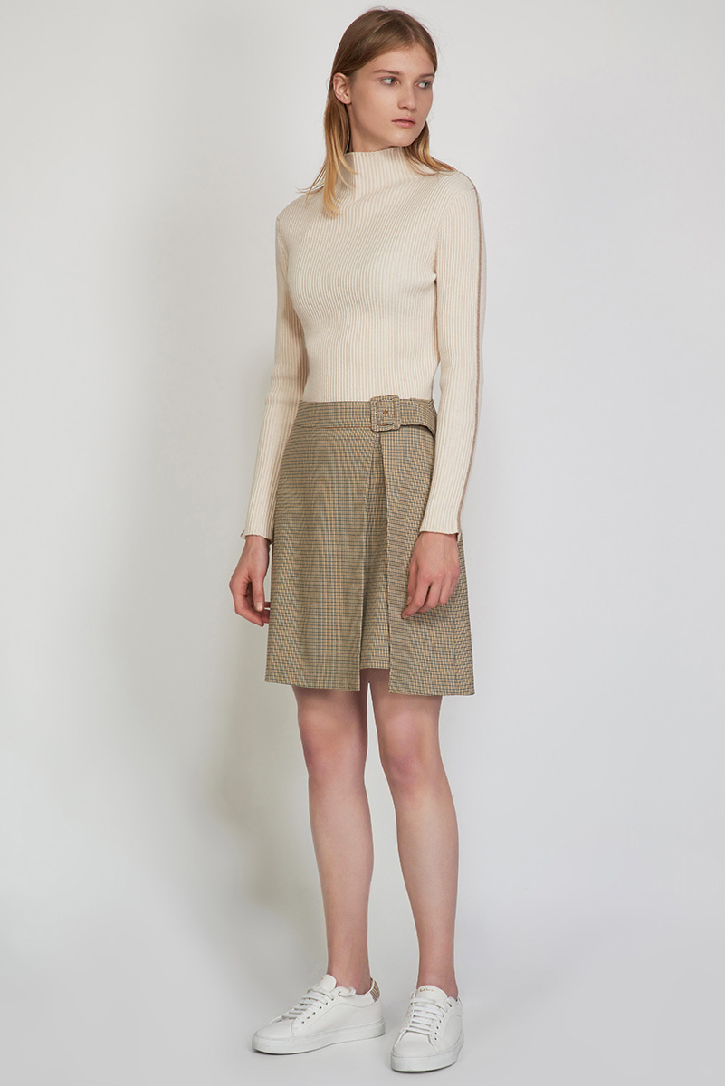 Skirt VASSA CODE, пол female, цвет brown