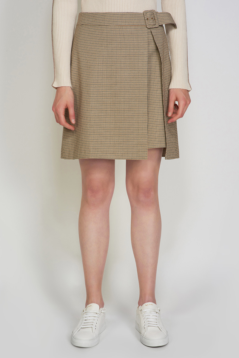 Skirt VASSA CODE, пол female, цвет brown
