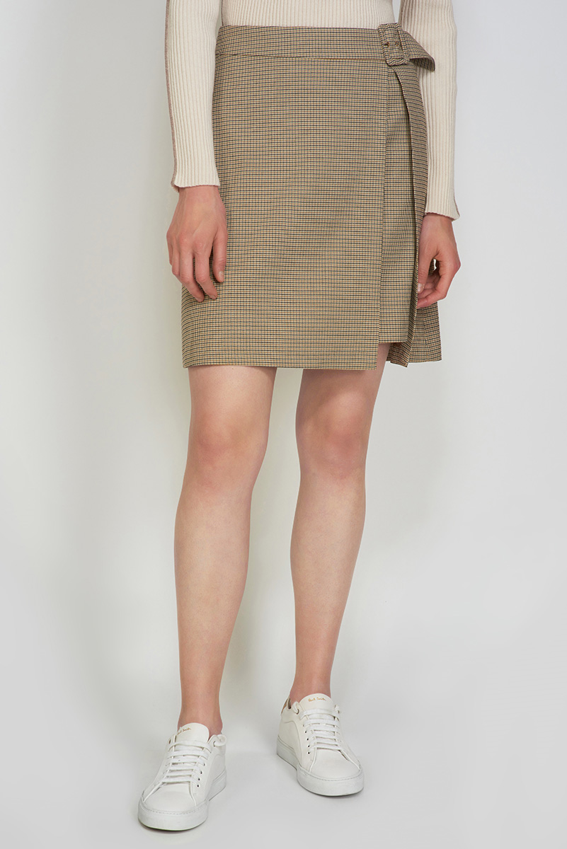 Skirt VASSA CODE, пол female, цвет brown