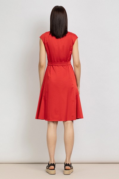 Платье приталенного кроя VASSA&Co, пол женский, цвет красный, фото №4