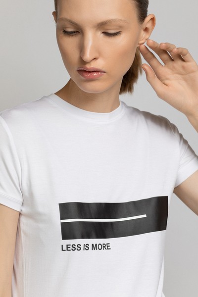 Футболка женская с принтом VASSA&Co, пол женский, цвет белый, фото №3