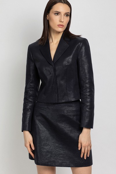 Юбка-трапеция VASSA&Co, пол женский, цвет синий, фото №3