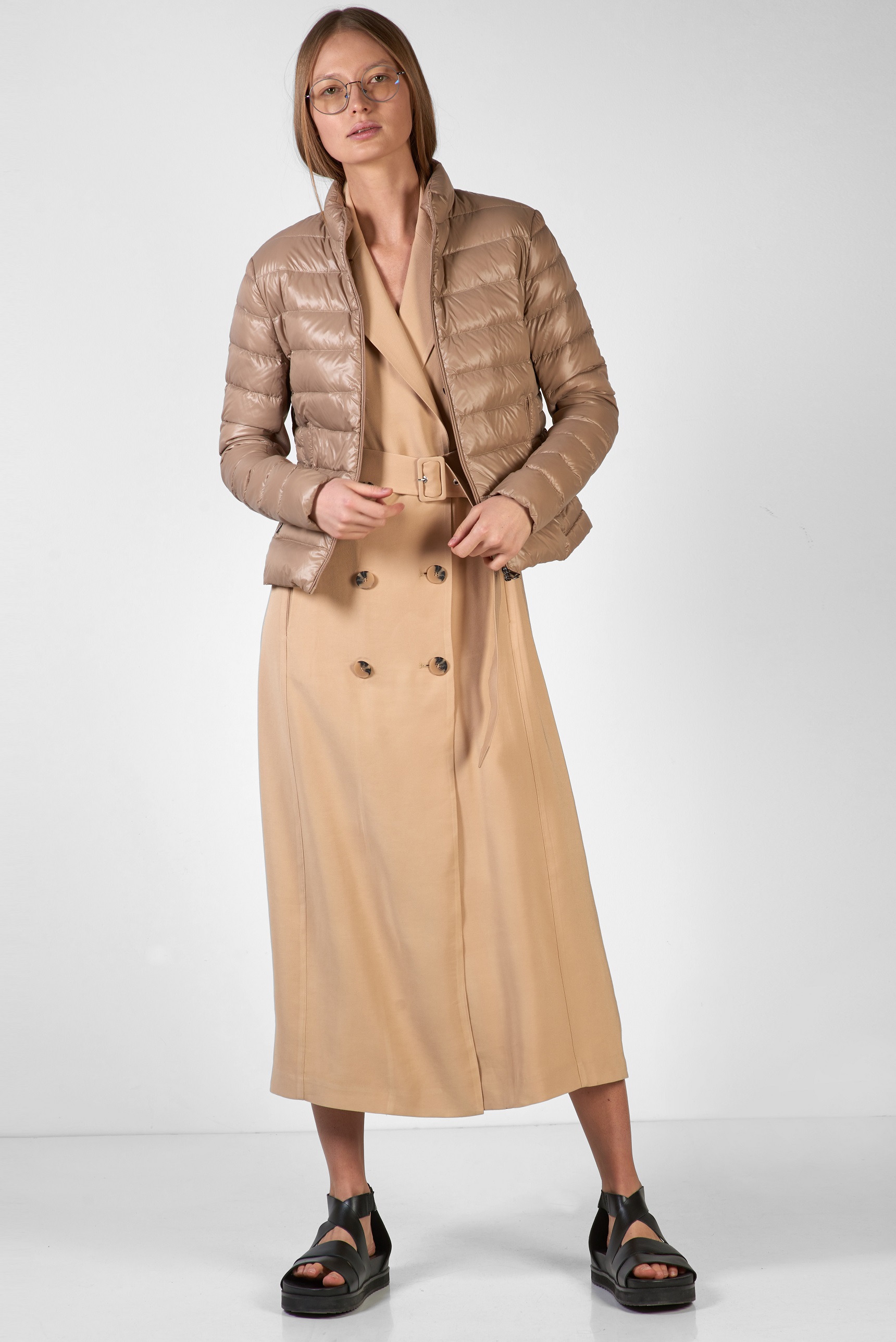 Jacket VASSA CODE, пол female, цвет Brown