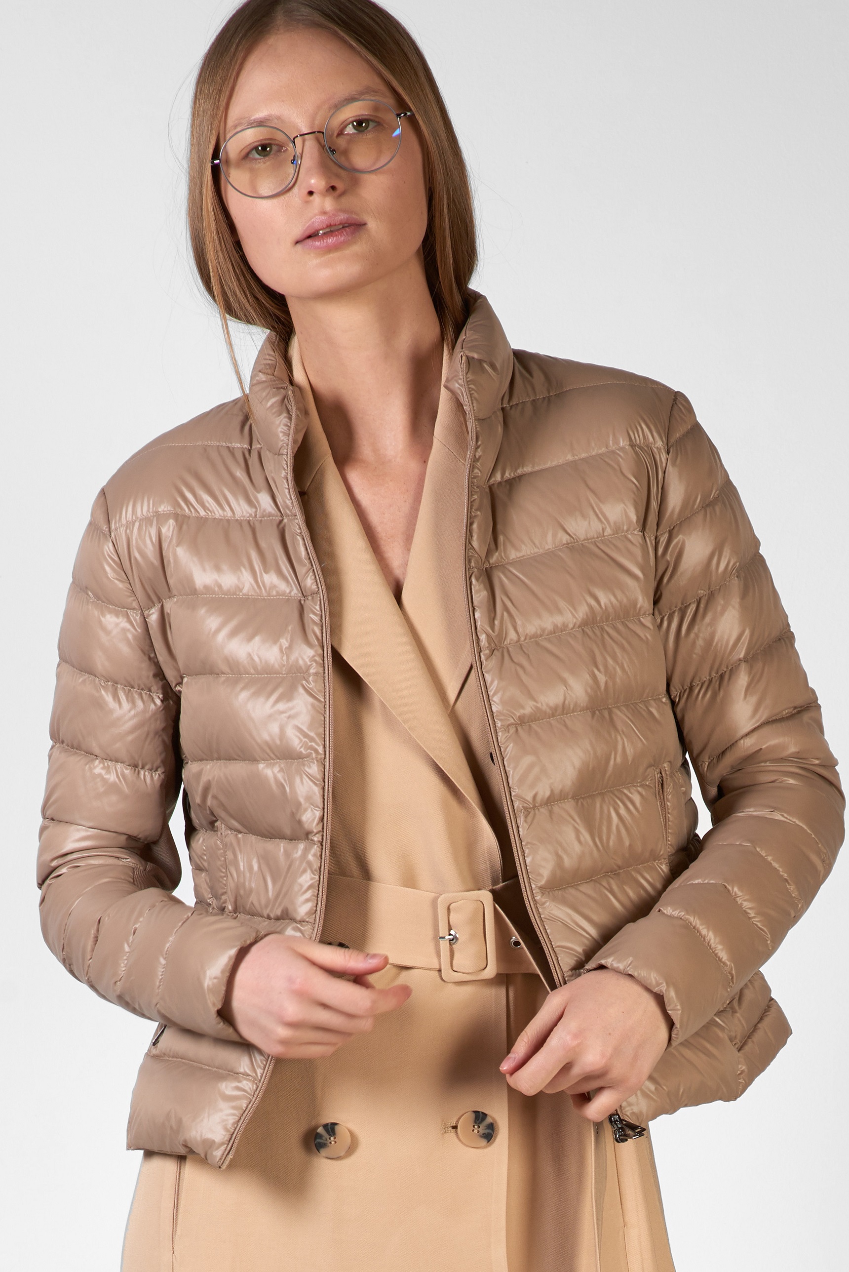 Jacket VASSA CODE, пол female, цвет Brown
