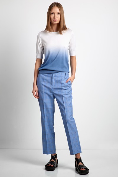 Брюки женские VASSA CODE, пол женский, цвет голубой, фото №2