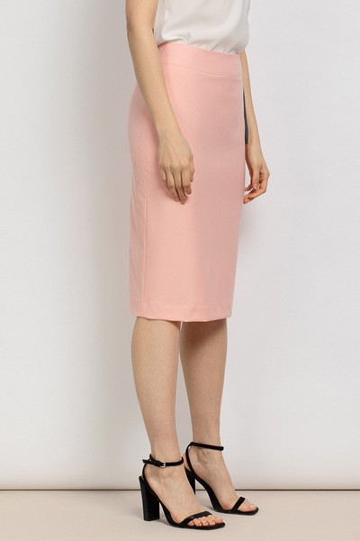Классическая юбка зауженного силуэта VASSA&Co, пол женский, цвет розовый, фото №2