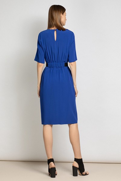Платье свободного кроя VASSA&Co, пол женский, цвет синий, фото №3