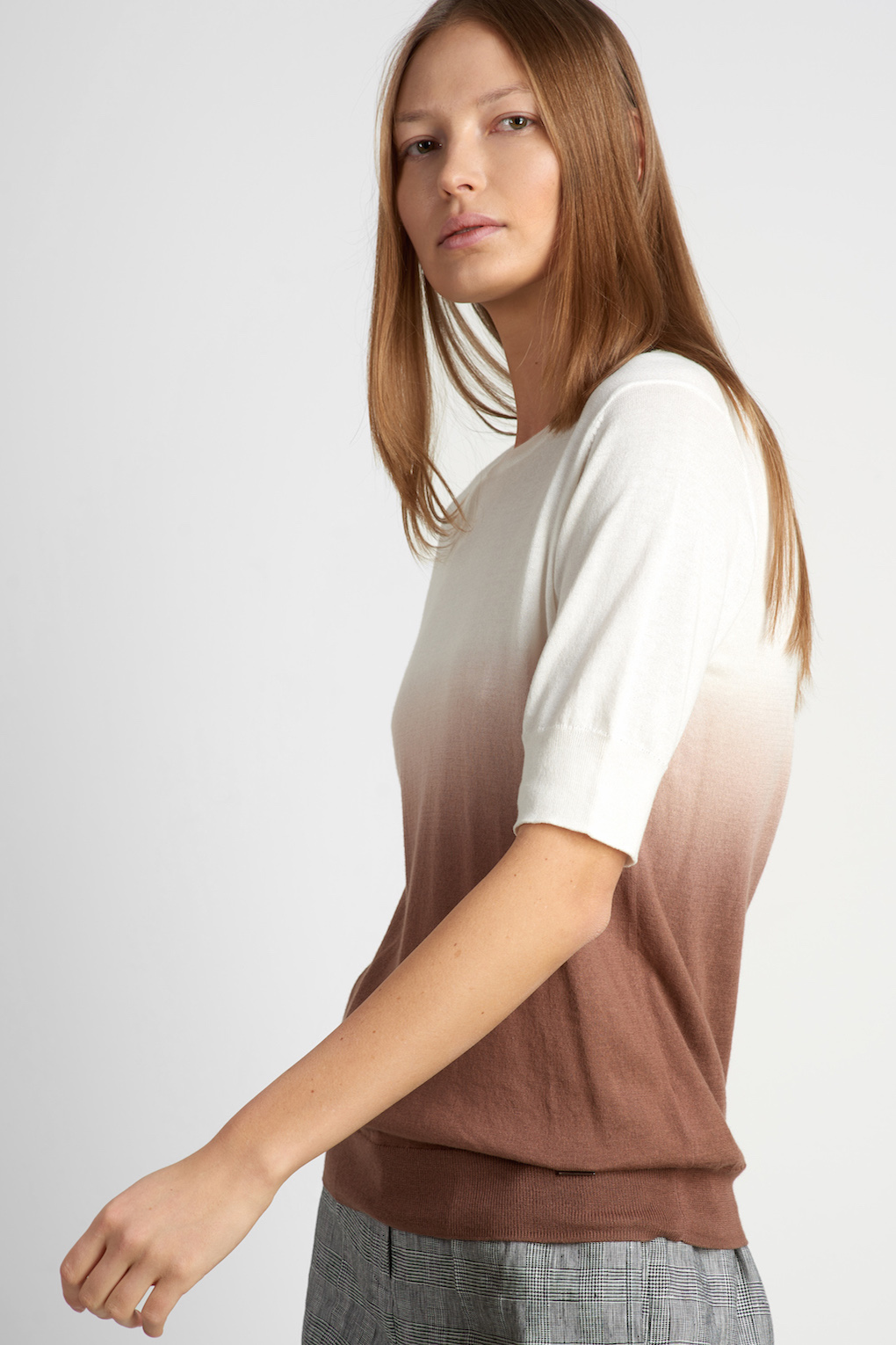 Jumper VASSA CODE, пол female, цвет brown