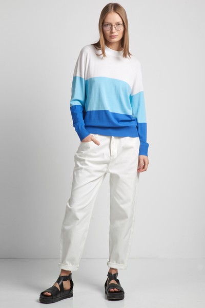 Джемпер женский VASSA CODE, пол женский, цвет синий, фото №2