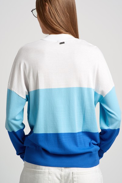 Джемпер женский VASSA CODE, пол женский, цвет синий, фото №4