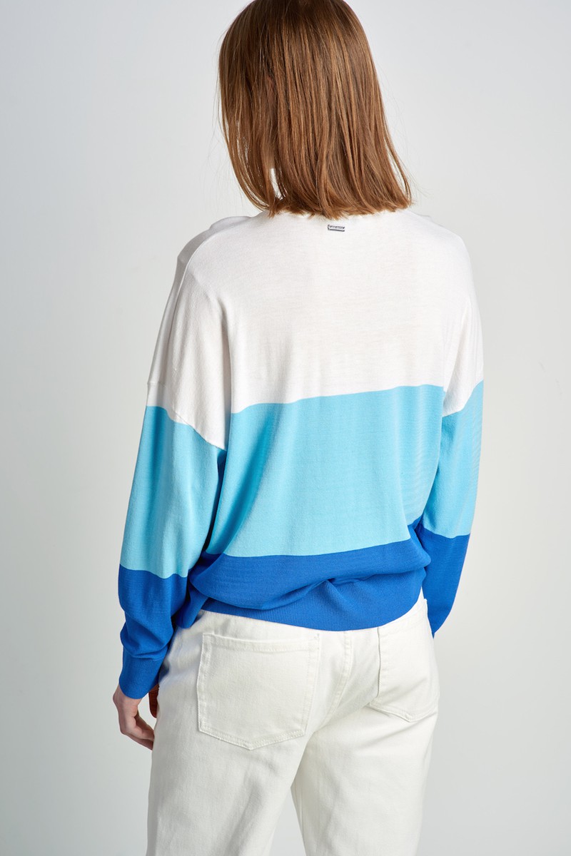 Джемпер женский VASSA CODE, пол женский, цвет синий, фото №5