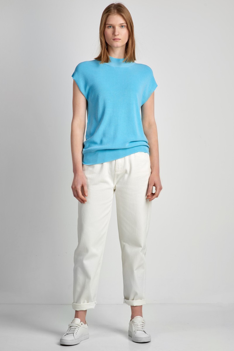 Джемпер женский VASSA CODE, пол женский, цвет голубой, фото №2