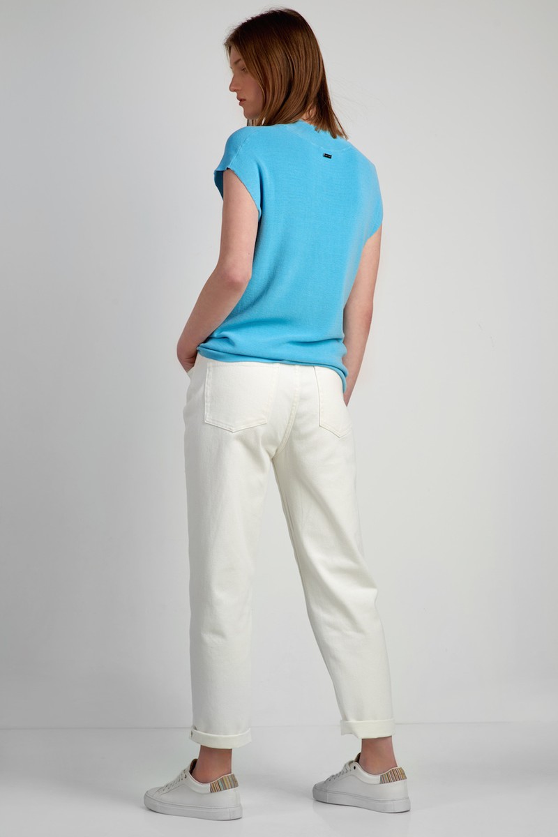 Джемпер женский VASSA CODE, пол женский, цвет голубой, фото №5