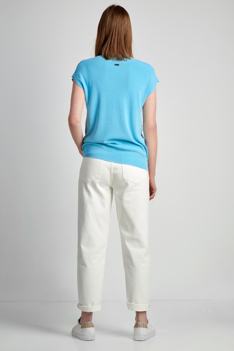 Джемпер женский VASSA CODE, пол женский, цвет голубой, фото №6