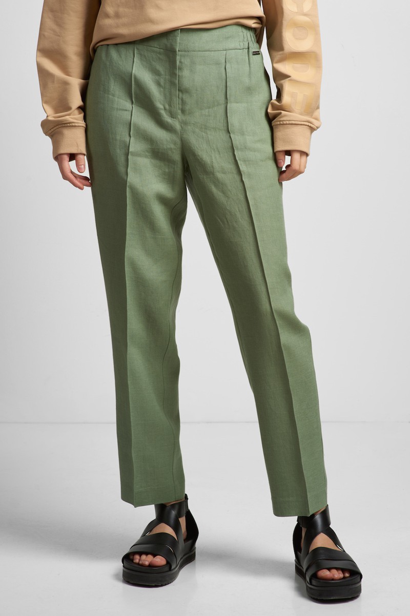 Pants VASSA CODE, пол female, цвет Зеленый, фото №2