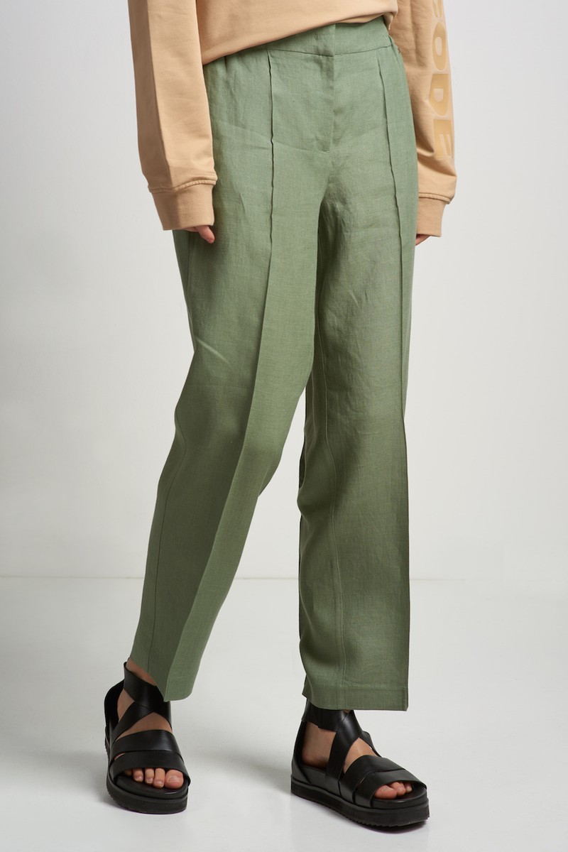 Pants VASSA CODE, пол female, цвет Зеленый, фото №3
