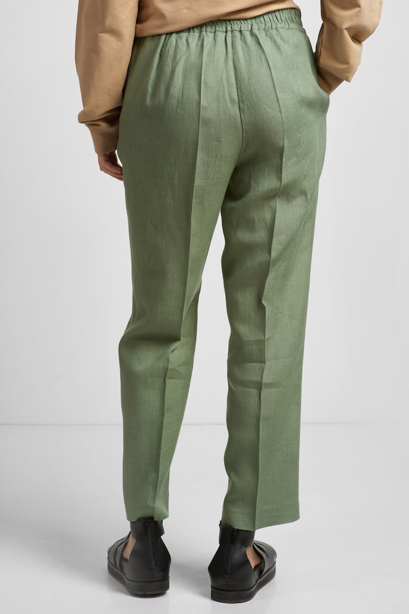 Pants VASSA CODE, пол female, цвет Зеленый, фото №4