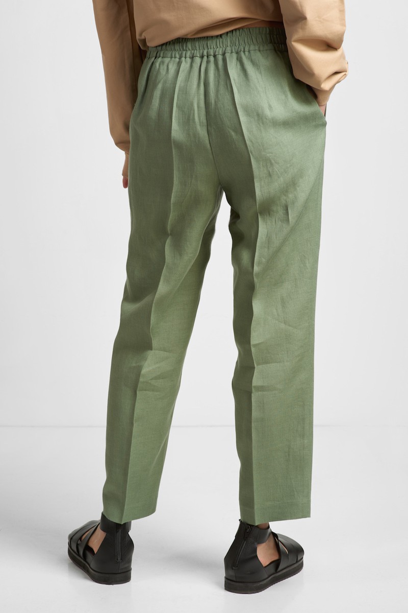 Pants VASSA CODE, пол female, цвет Зеленый, фото №5