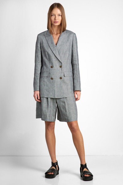 Шорты VASSA CODE, пол женский, цвет серый, фото №2