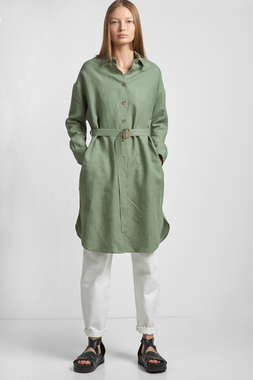 Dress VASSA CODE, пол female, цвет зеленый