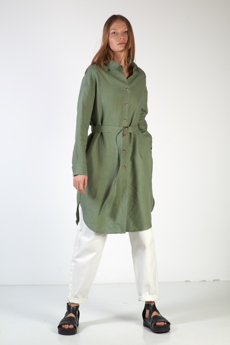 Dress VASSA CODE, пол female, цвет зеленый, фото №3