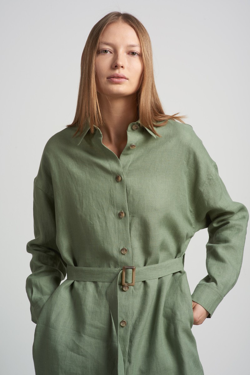 Dress VASSA CODE, пол female, цвет зеленый, фото №4