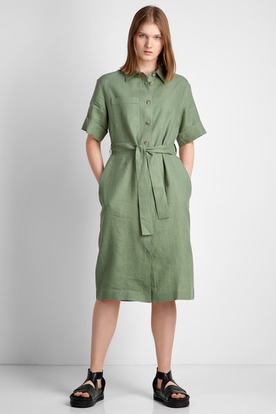 Платье женское VASSA CODE, пол женский, цвет зеленый, фото №2