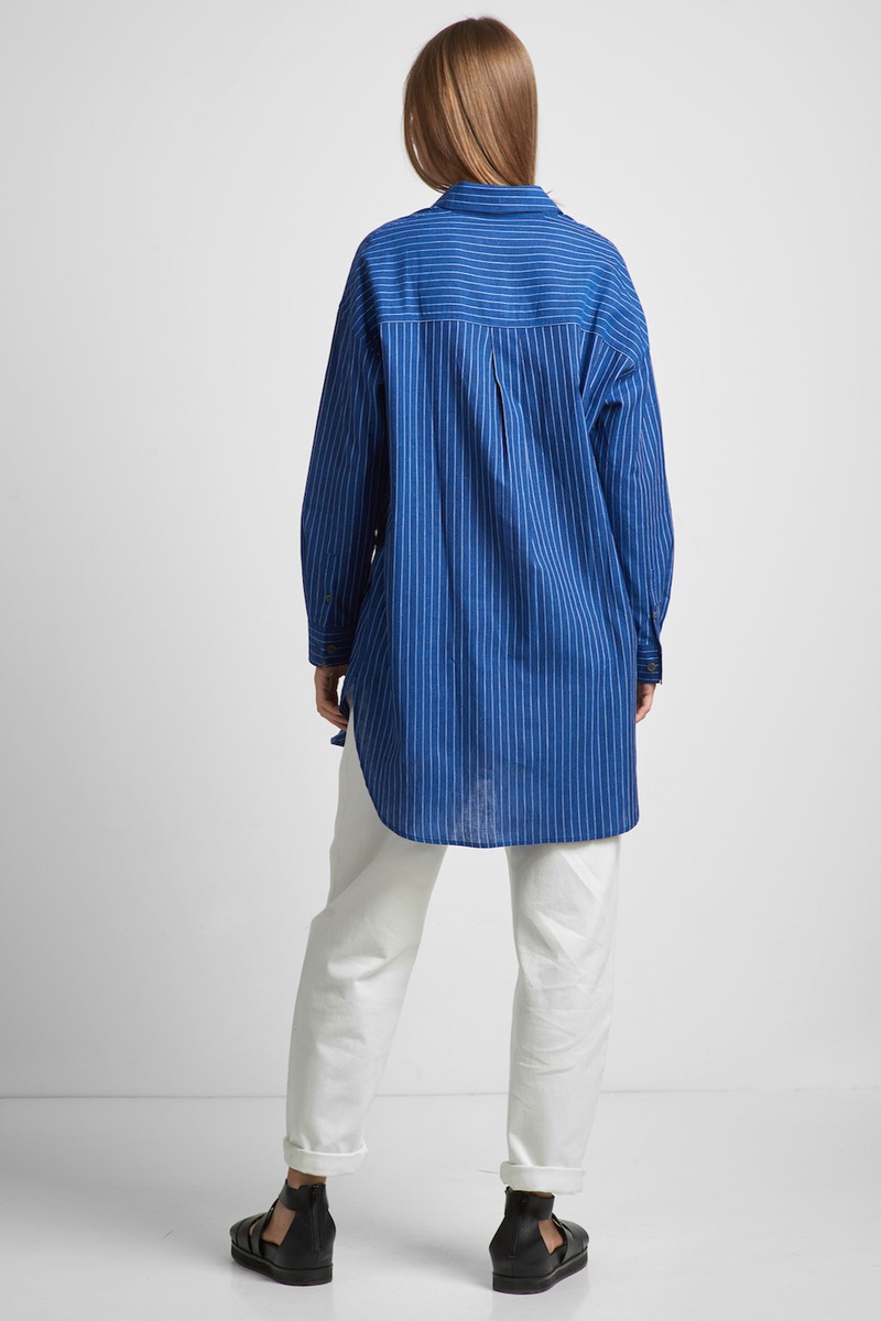 Платье VASSA CODE, пол женский, цвет синий, фото №3