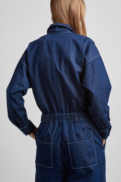 Комбинезон джинсовый VASSA CODE, пол женский, цвет синий, фото №5