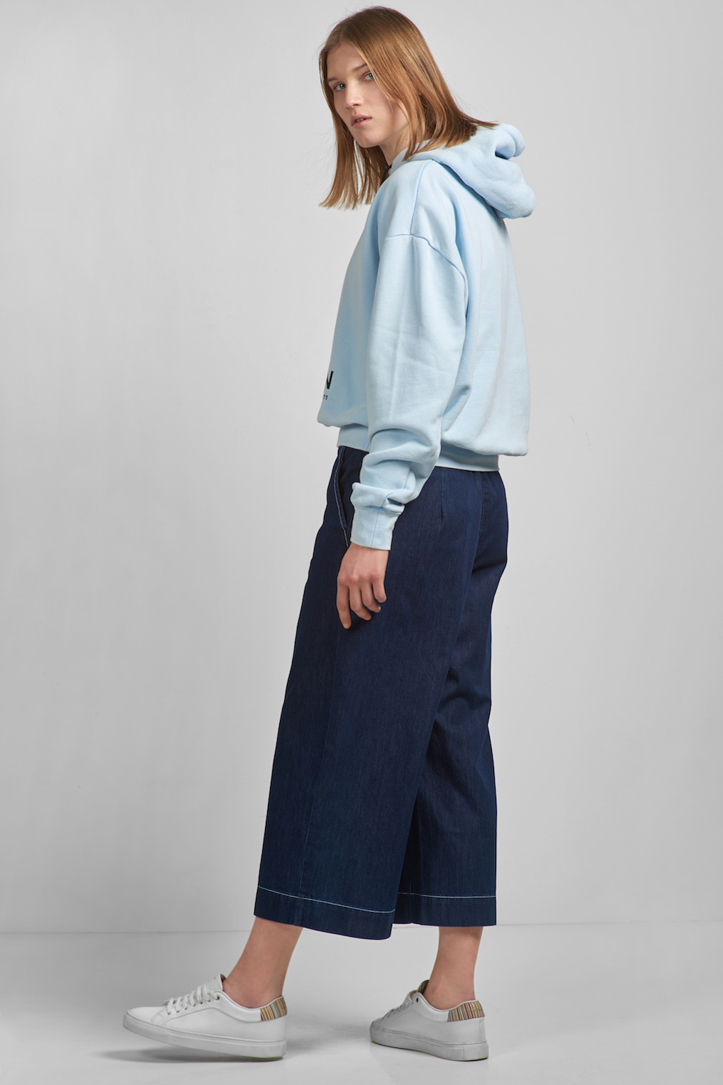 Джинсовые кюлоты VASSA CODE, пол женский, цвет синий