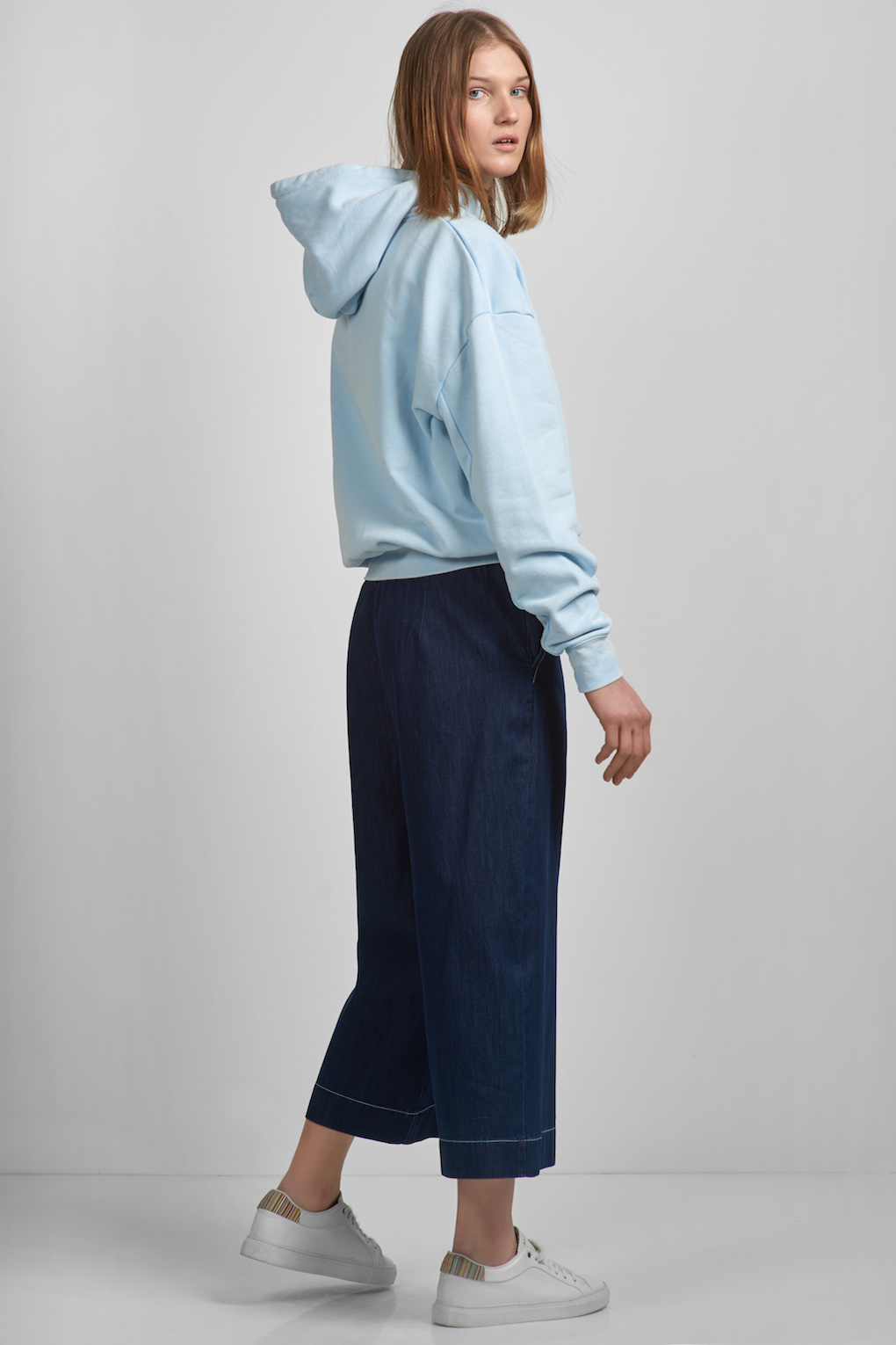 Джинсовые кюлоты VASSA CODE, пол женский, цвет синий