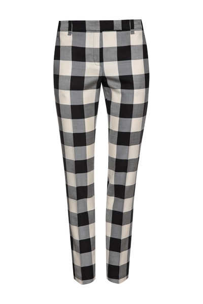 Укороченные брюки в клетку VASSA&Co, пол женский, цвет черный, фото №4