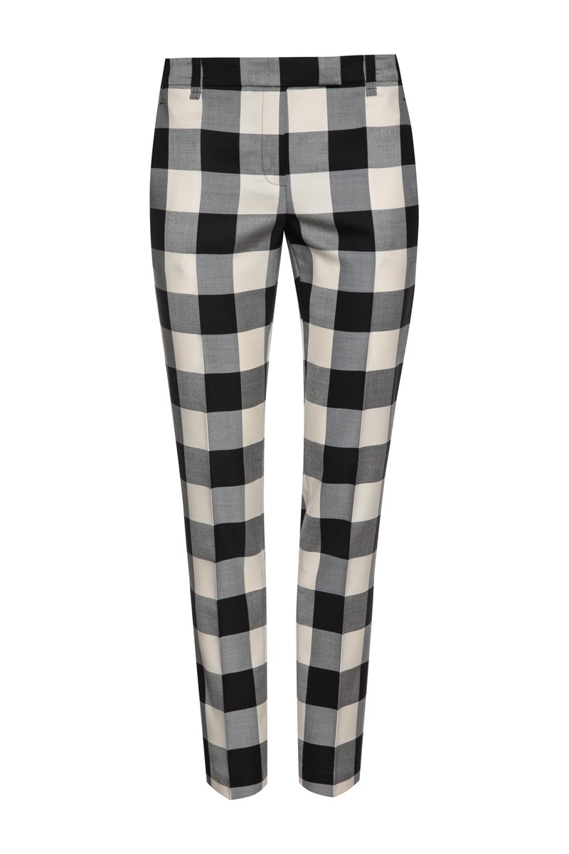 Укороченные брюки в клетку VASSA&Co, пол женский, цвет черный, фото №4