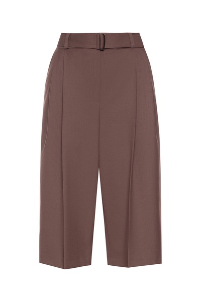 Шорты-бермуды с поясом VASSA&Co, пол женский, цвет коричневый, фото №5