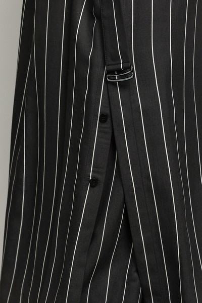 Платье-рубашка в полоску VASSA&Co, пол женский, цвет черный, фото №7