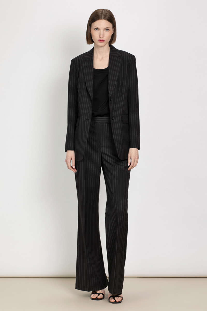 Жакет приталенного кроя VASSA&Co, пол женский, цвет черный