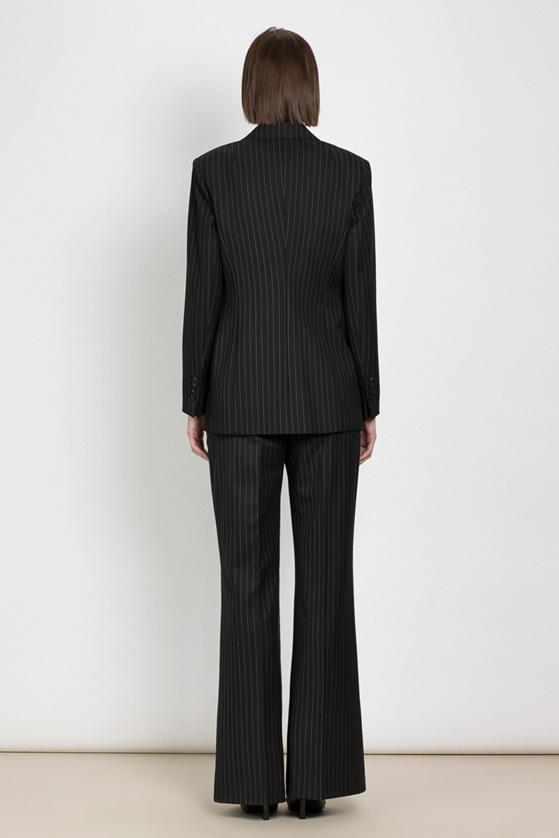 Жакет приталенного кроя VASSA&Co, пол женский, цвет черный, фото №4