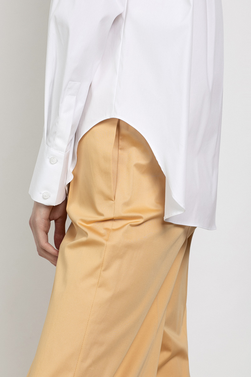 Брюки прямого свободного силуэта VASSA&Co, пол женский, цвет коричневый, фото №3