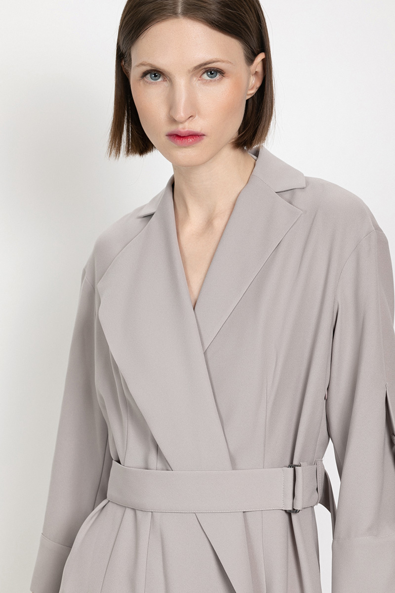 Платье приталенного силуэта VASSA&Co, пол женский, цвет бежевый