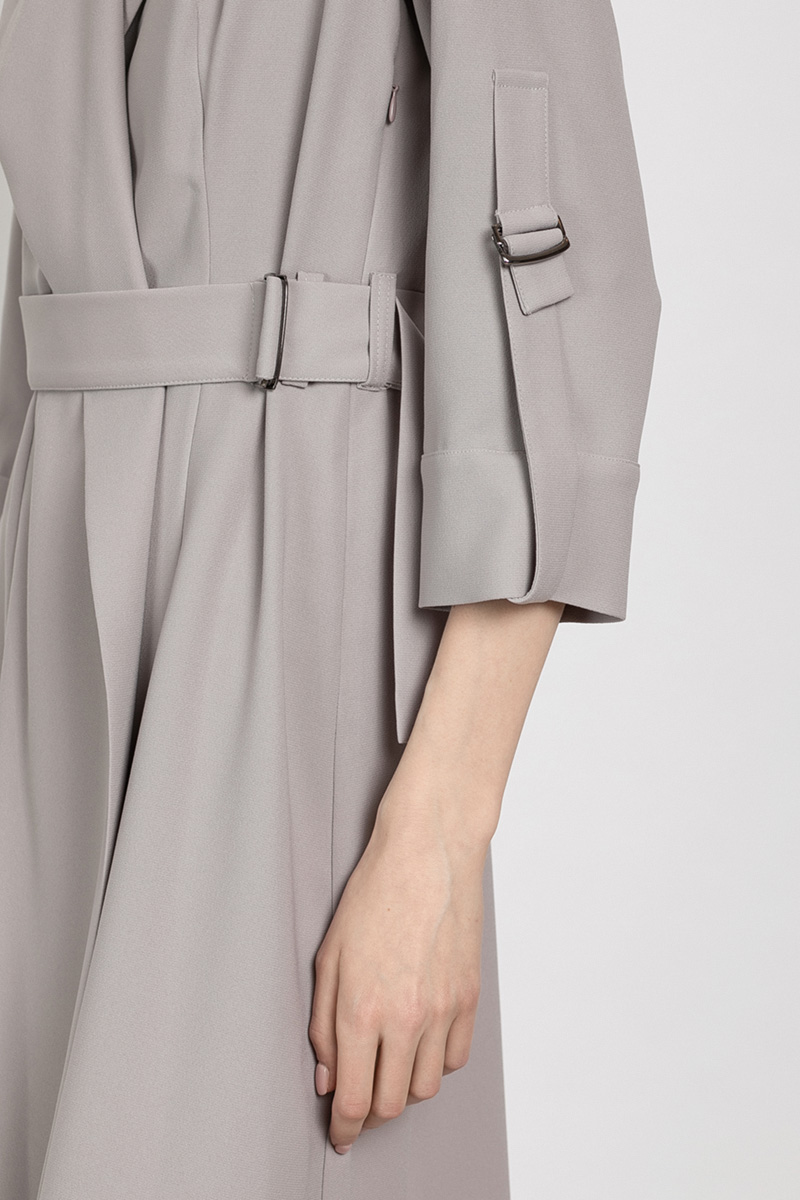 Платье приталенного силуэта VASSA&Co, пол женский, цвет бежевый