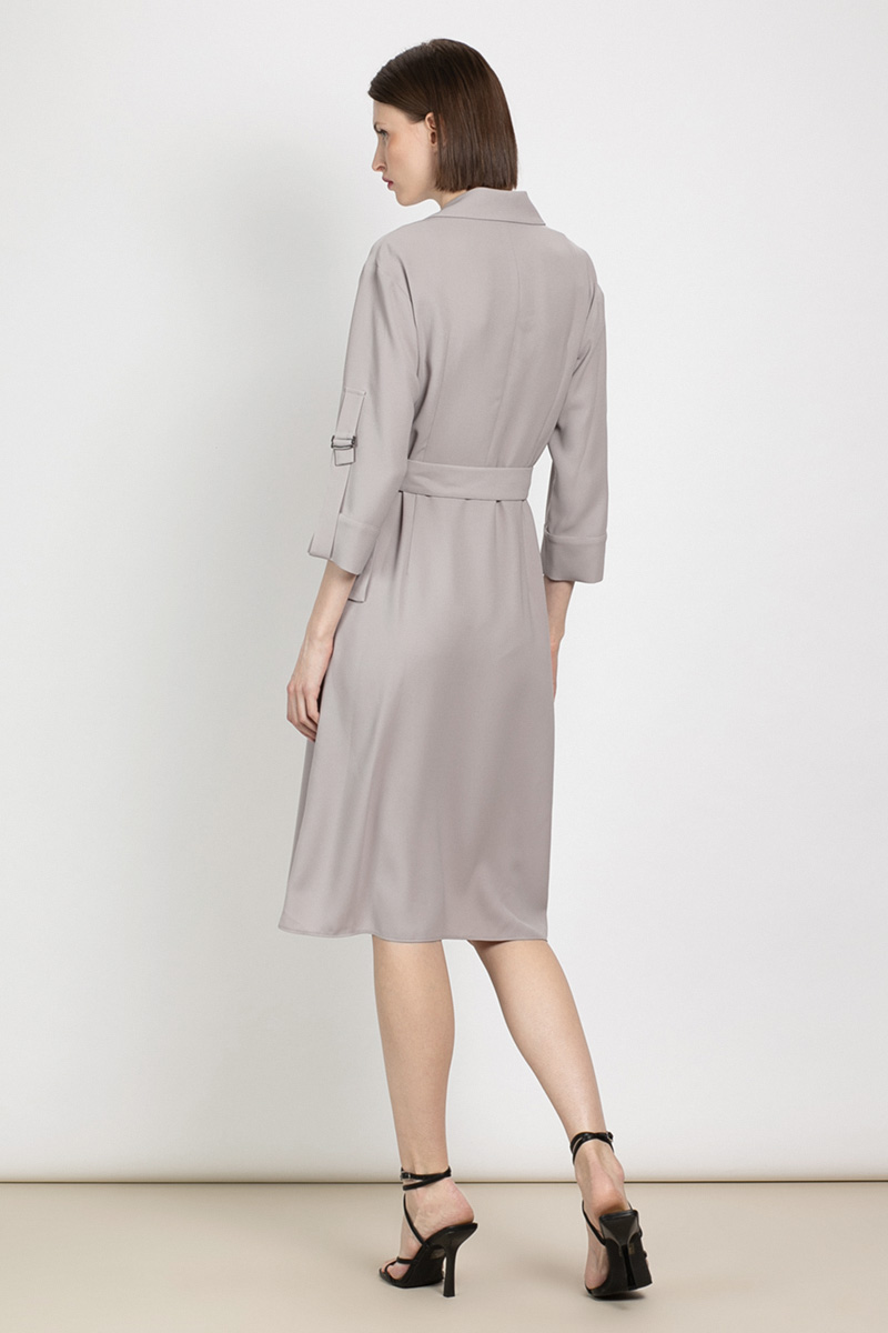 Платье приталенного силуэта VASSA&Co, пол женский, цвет бежевый