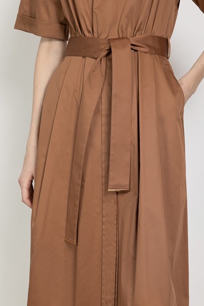 Платье с расширенной книзу юбкой VASSA&Co, пол женский, цвет коричневый, фото №6