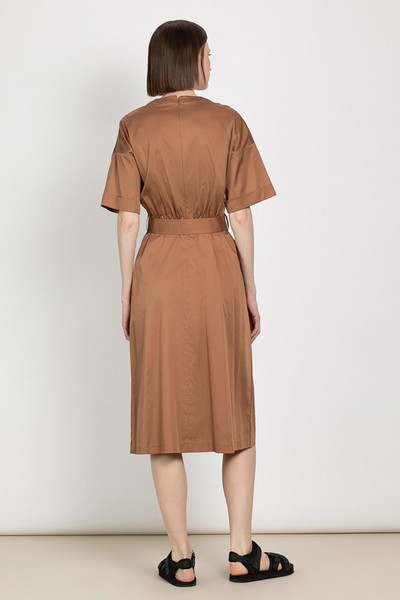 Платье с расширенной книзу юбкой VASSA&Co, пол женский, цвет коричневый, фото №7