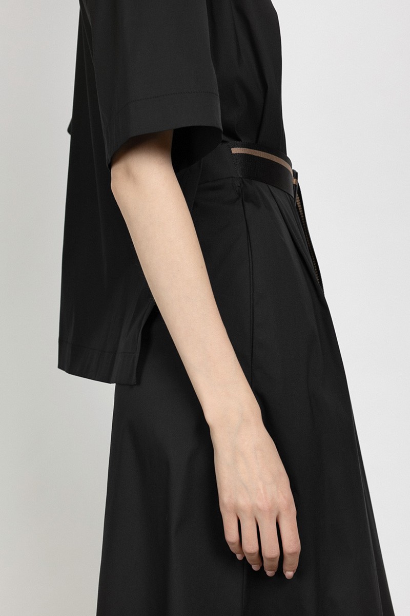 Платье с коротким рукавом VASSA&Co, пол женский, цвет черный, фото №4