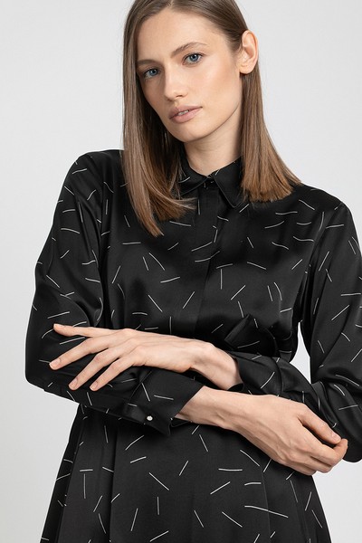 Платье VASSA&Co, пол женский, цвет черный, фото №4